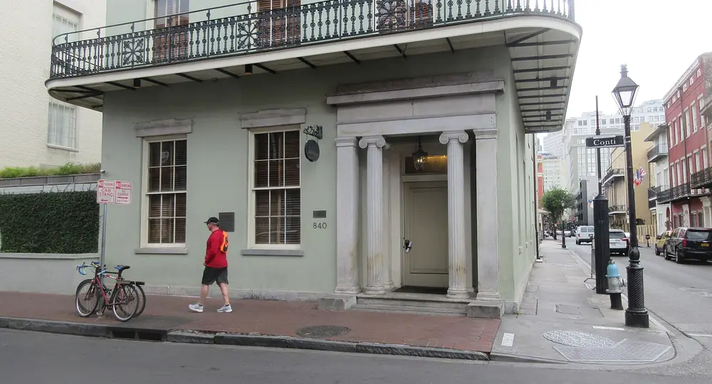 A New Orleans street in the French Quarter